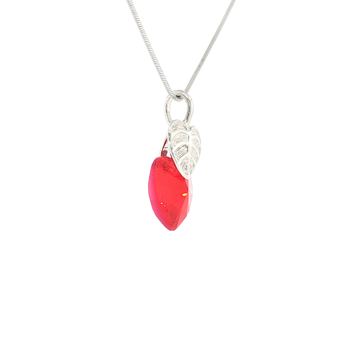 Swarovski Crystal Xilion Red Heart Pendant