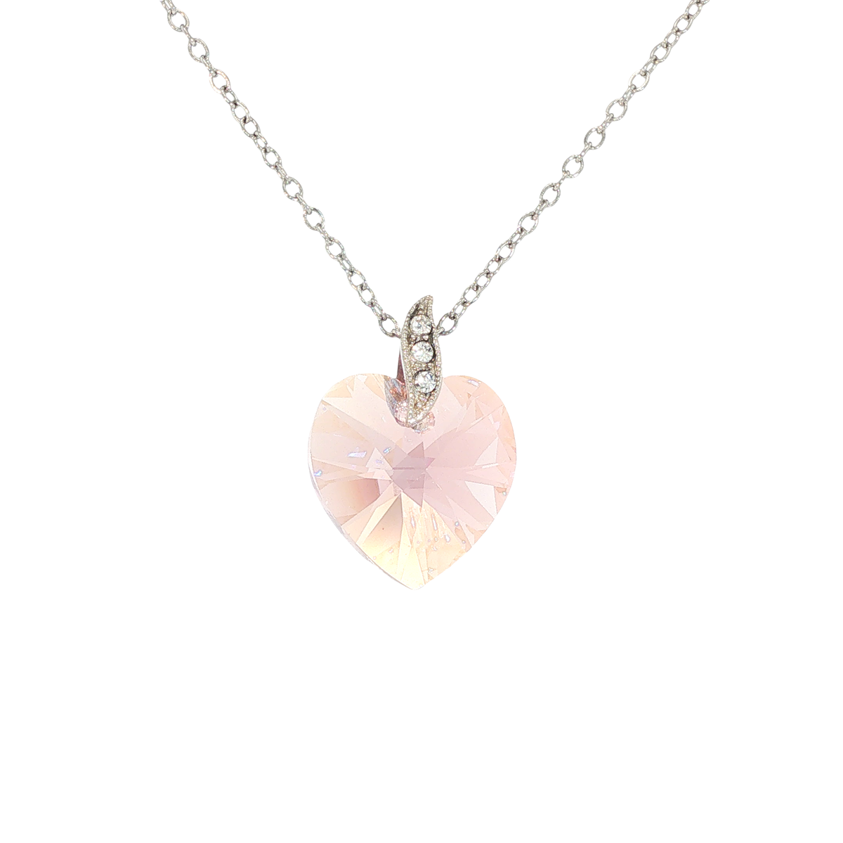 Swarovski Crystal Light Pink Heart Pendant