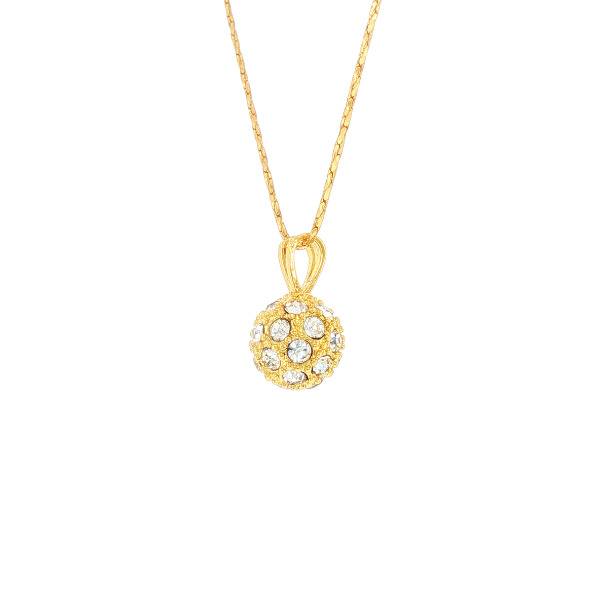 White Crystal Bauble Pendant