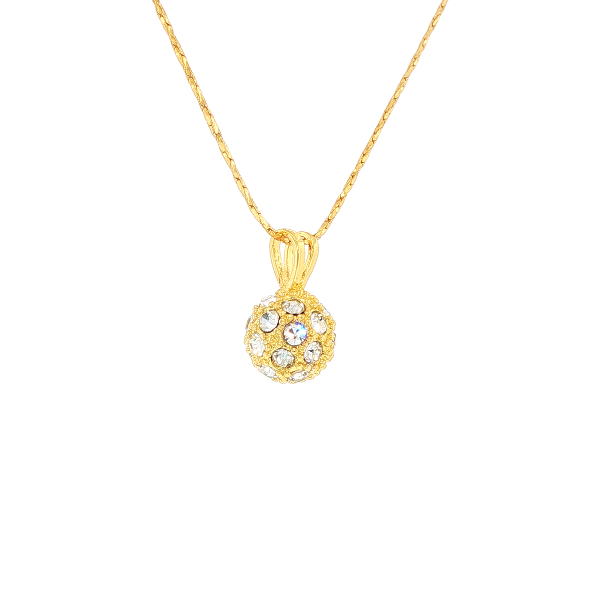 White Crystal Bauble Pendant