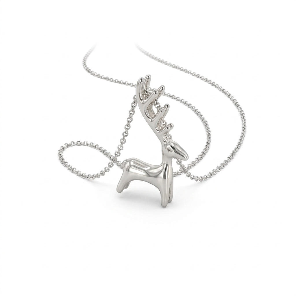 Minimalist Reindeer Pendant