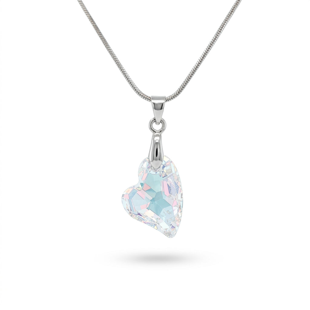 Swarovski Crystal Iridescent Heart Pendant