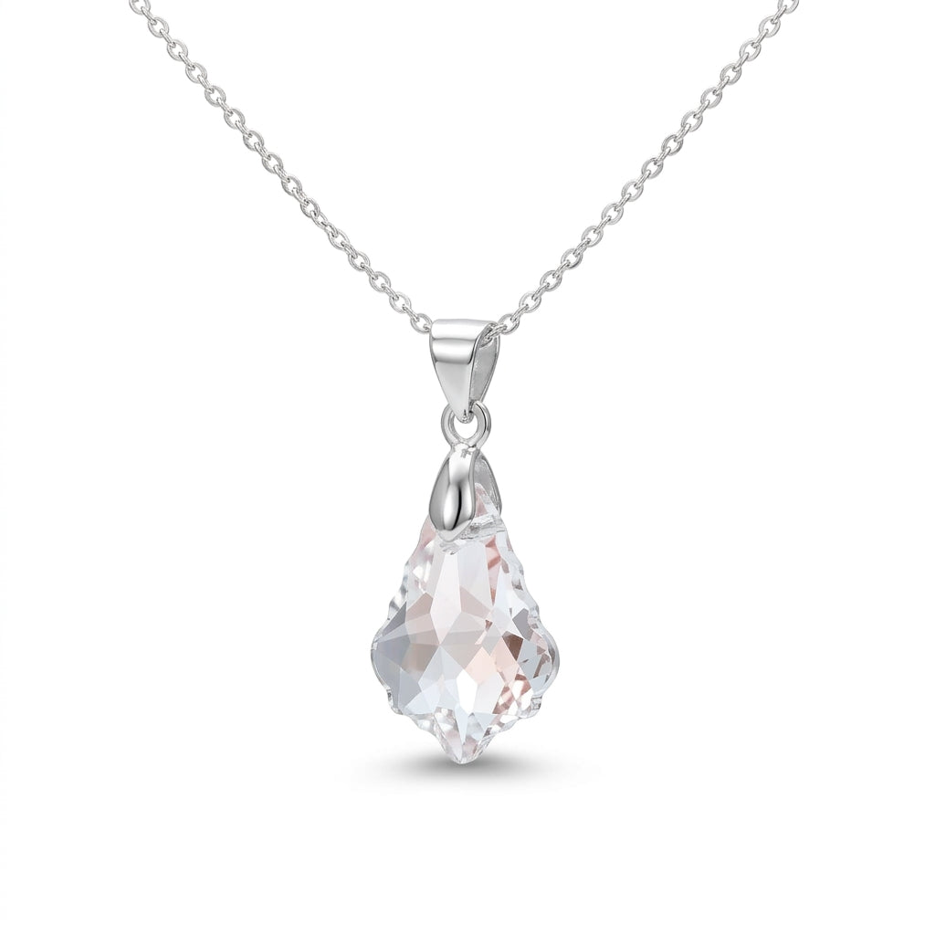 Iridescent Faceted Swarovski Crystal Pendant