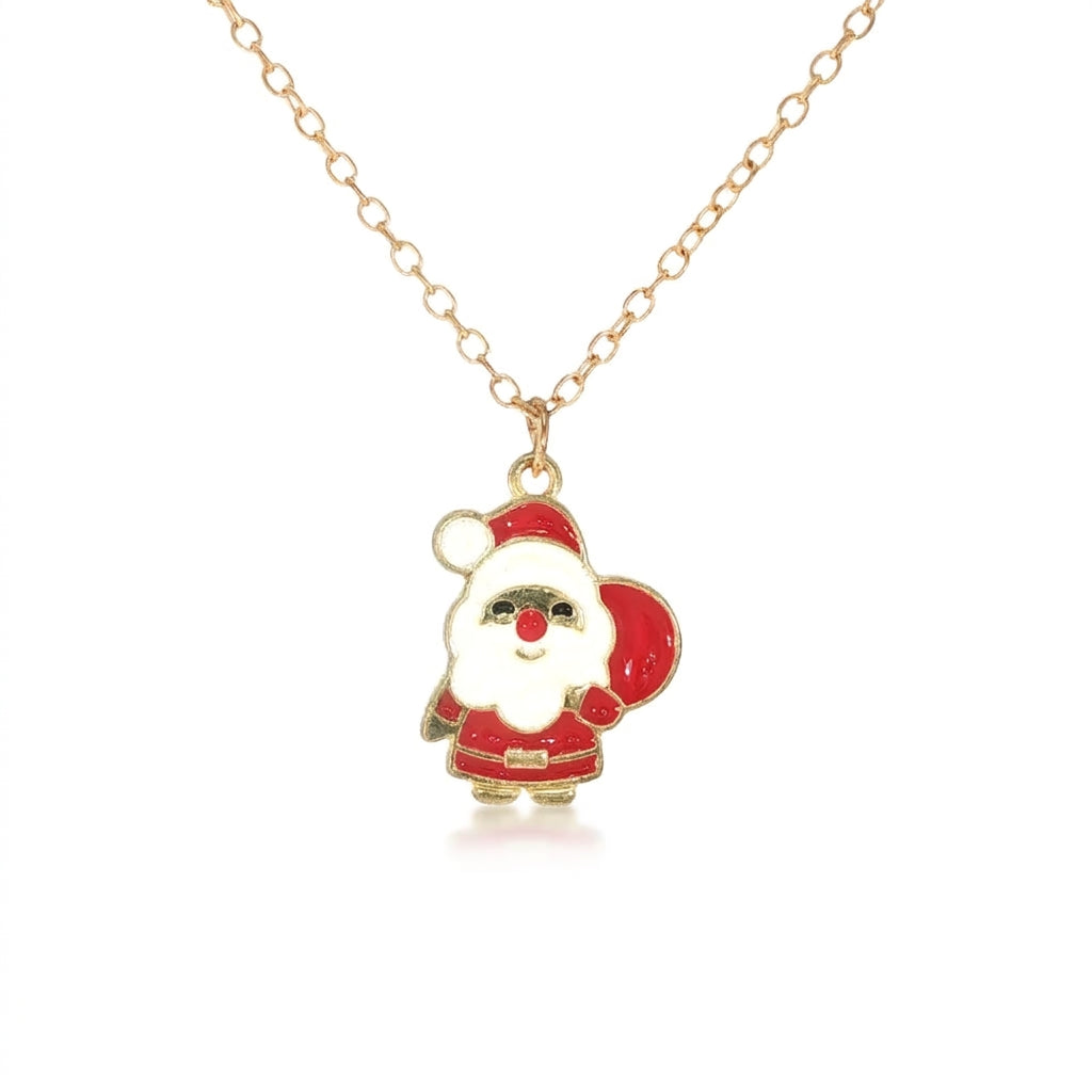 Enamel Santa Claus Pendant