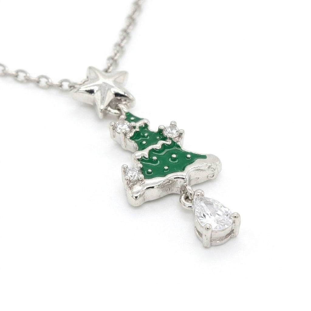 Star-topped Christmas Tree Pendant