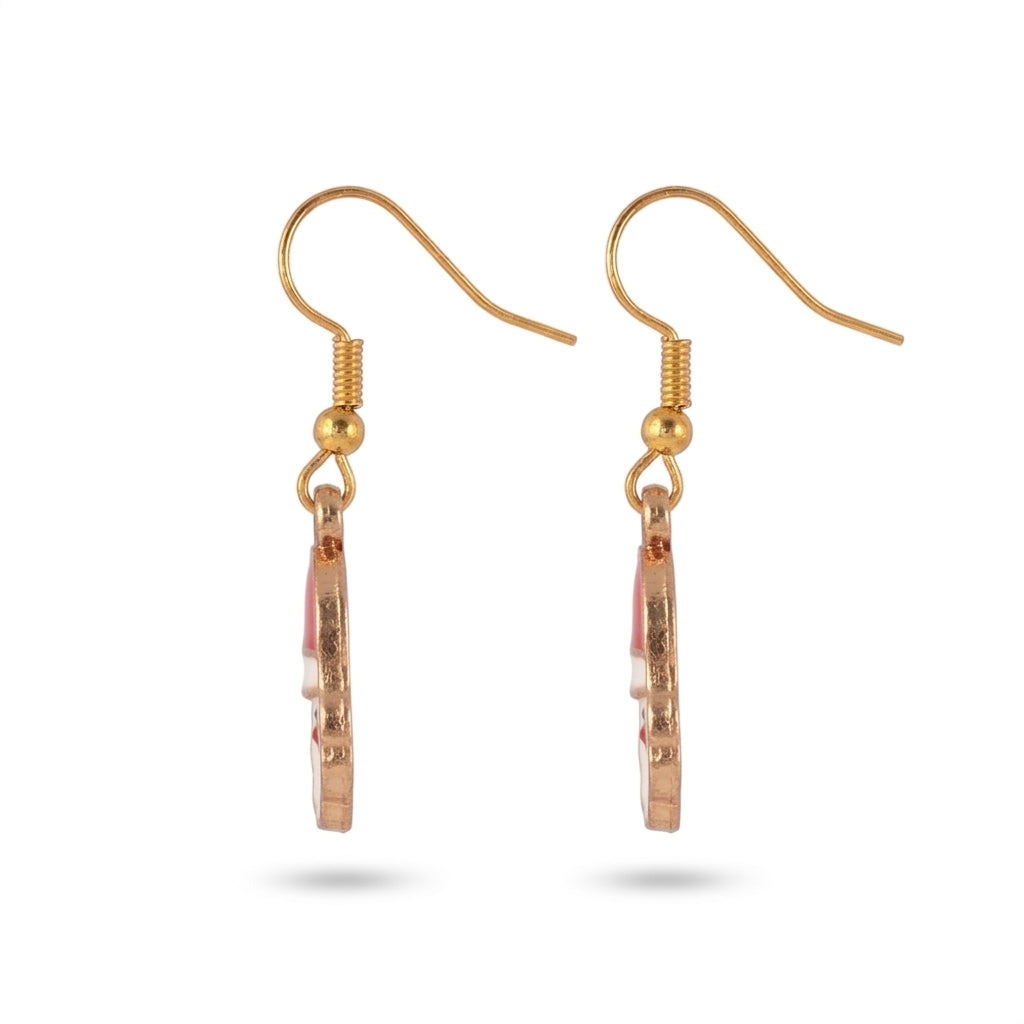 Festive Santa Claus Hook Earrings