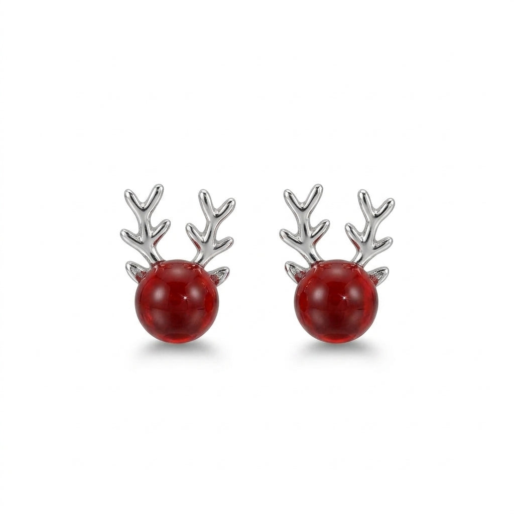 Reindeer Antler Stud Earrings