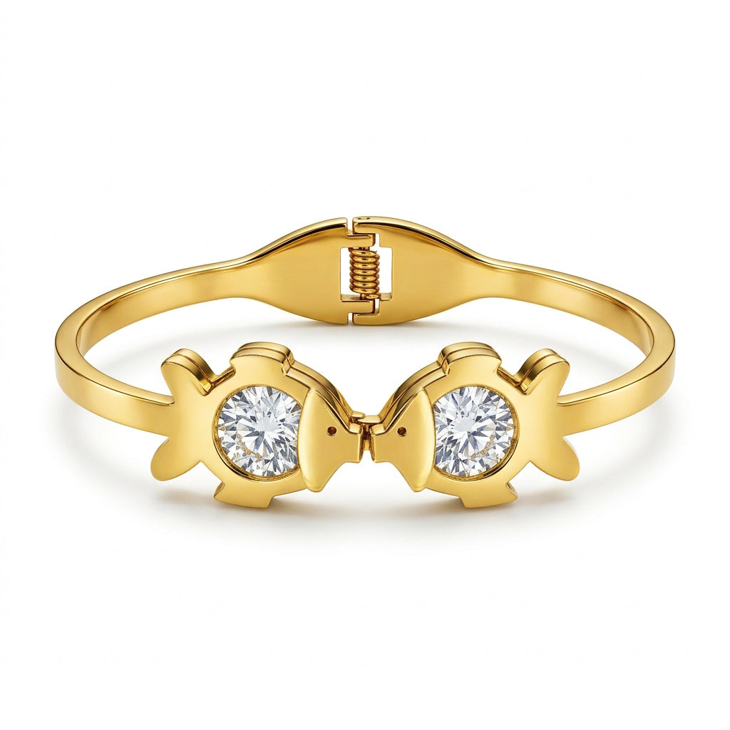 The Kiss Crystal Bangle