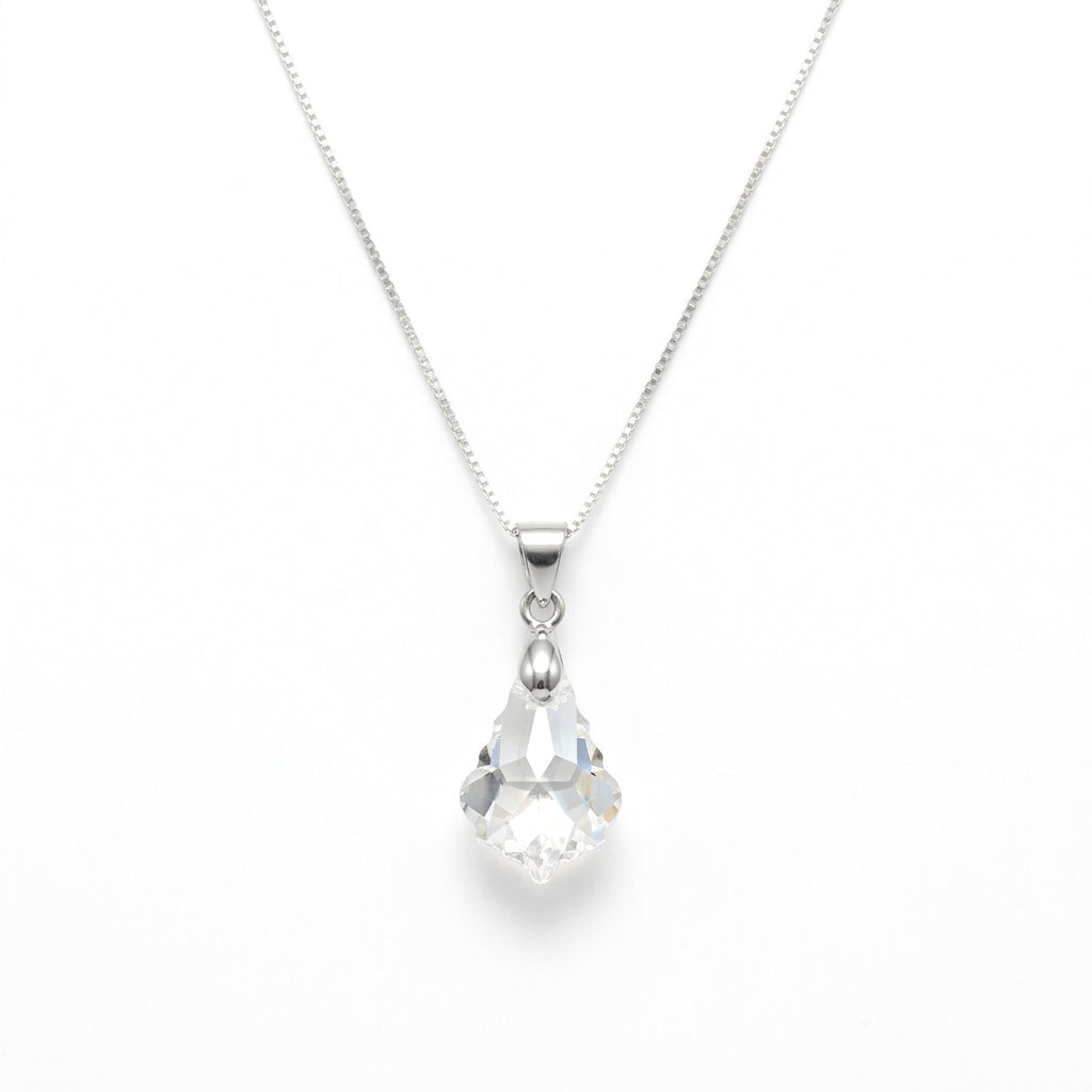 Iridescent Faceted Swarovski Crystal Pendant