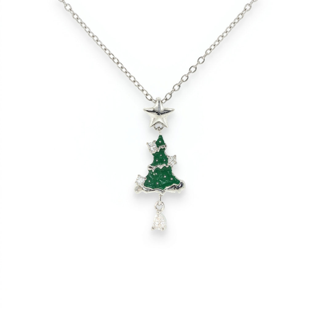 Star-topped Christmas Tree Pendant