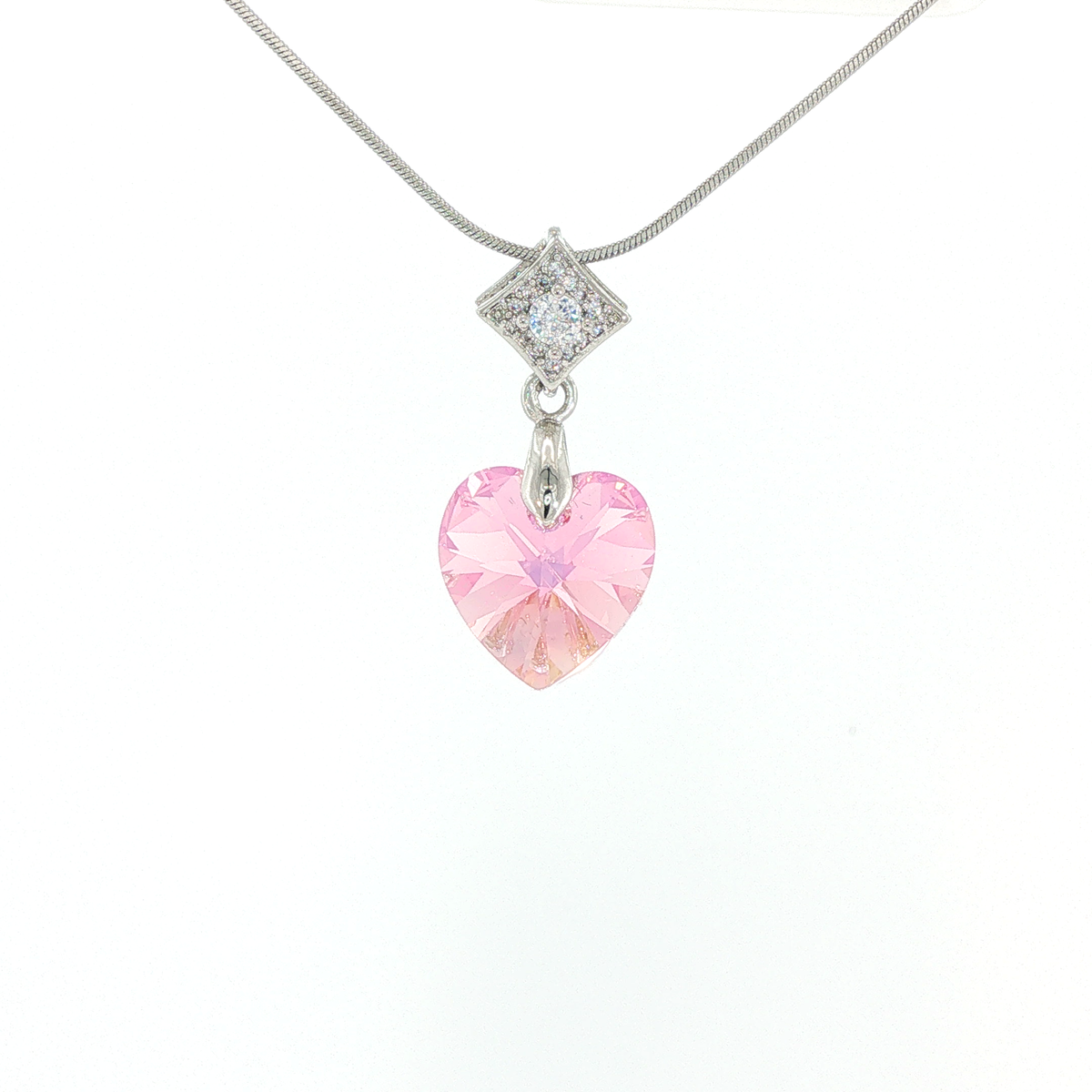 Swarovski Crystal Pink Heart Pendant