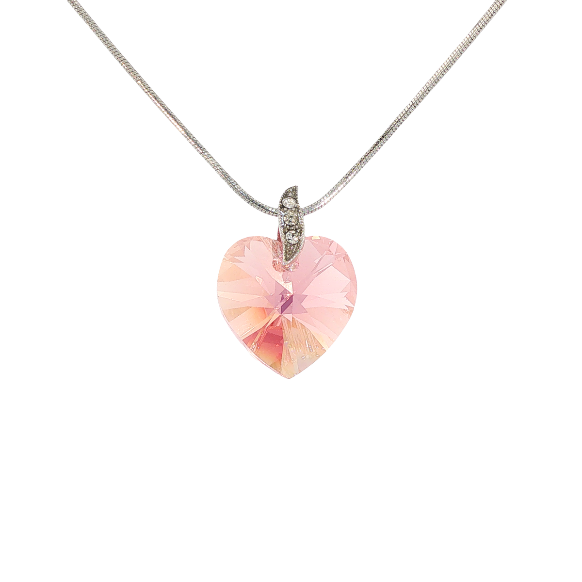 Swarovski Crystal Pink Heart Pendant
