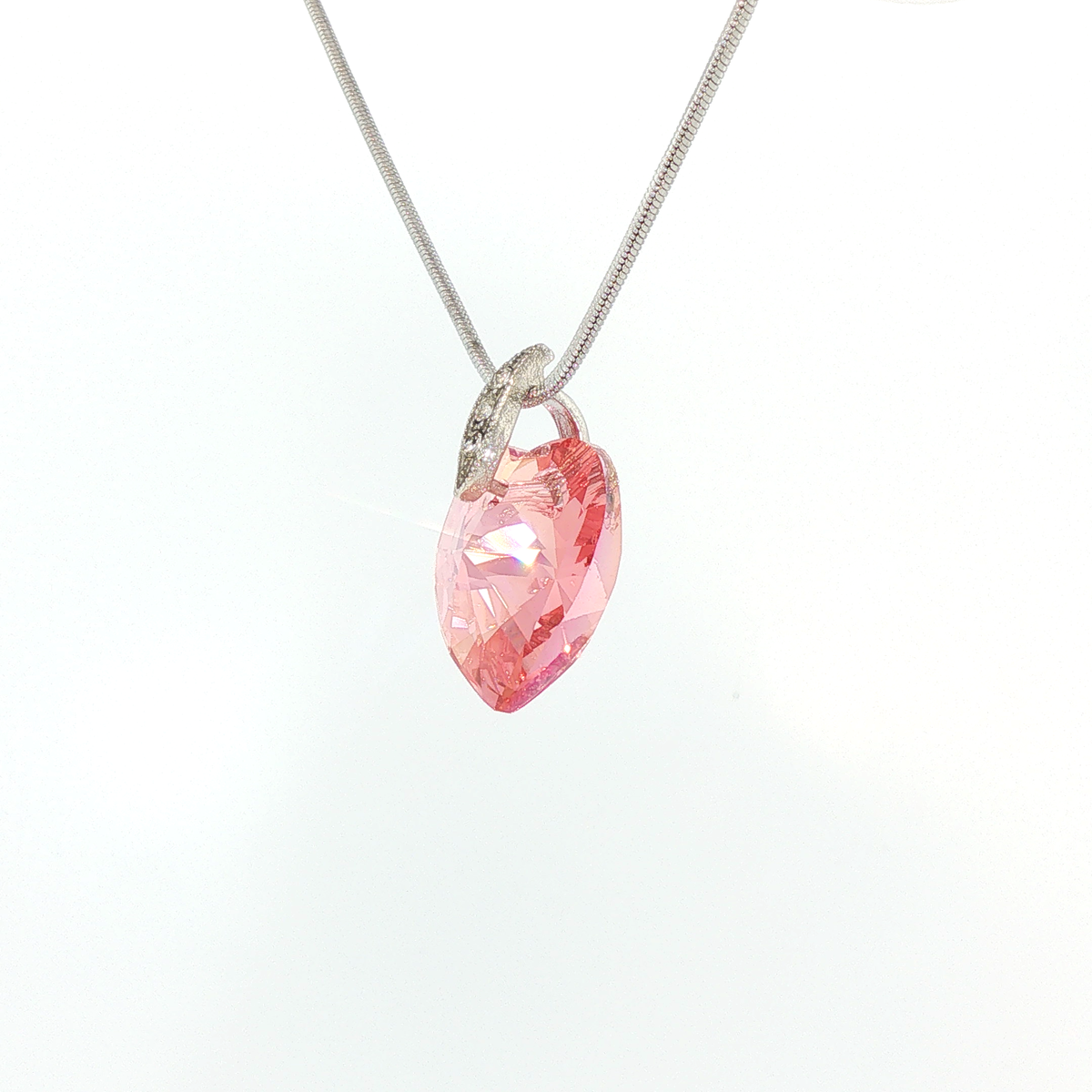 Swarovski Crystal Pink Heart Pendant