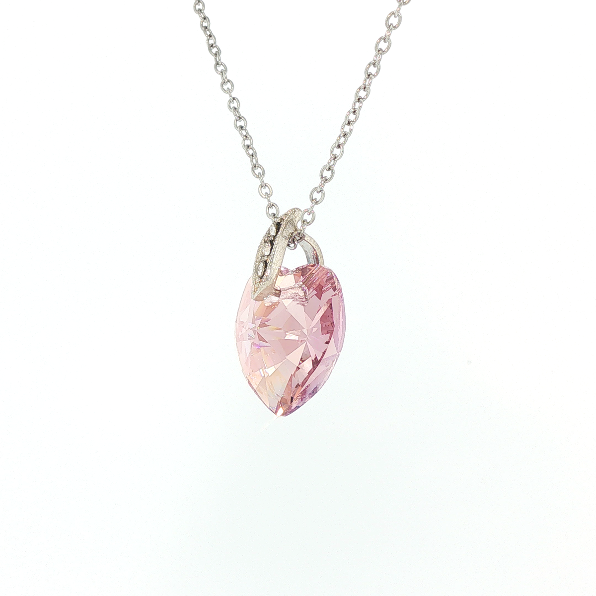 Swarovski Crystal Light Pink Heart Pendant