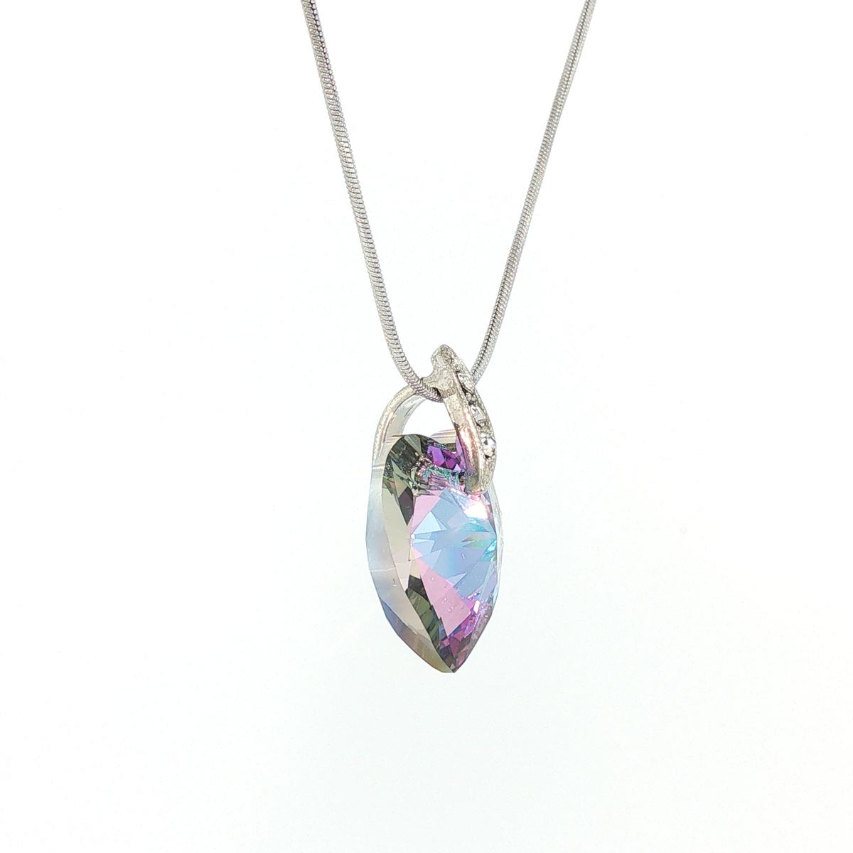 Swarovski Crystal Violet Heart Pendant