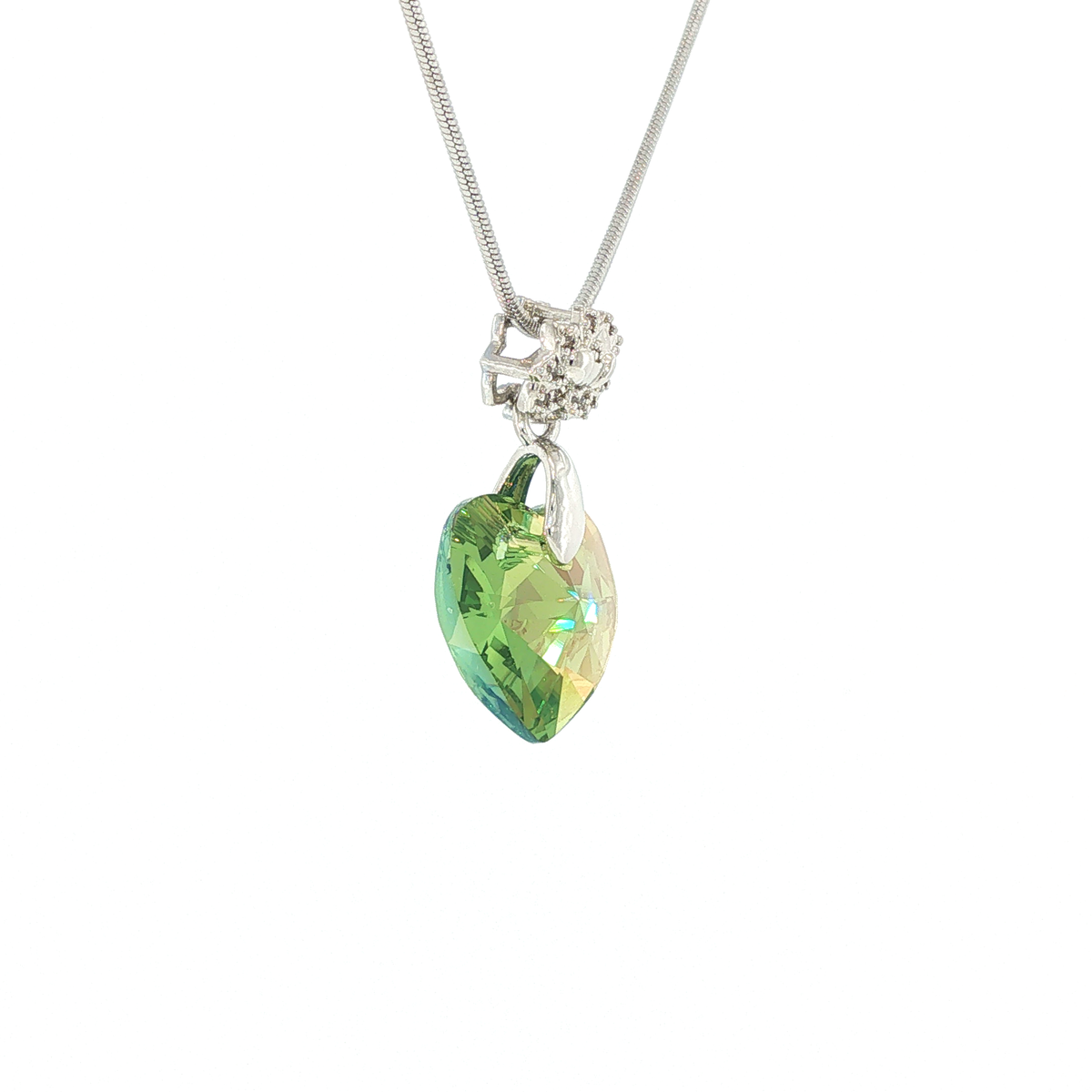 Swarovski Crystal Green Heart Pendant