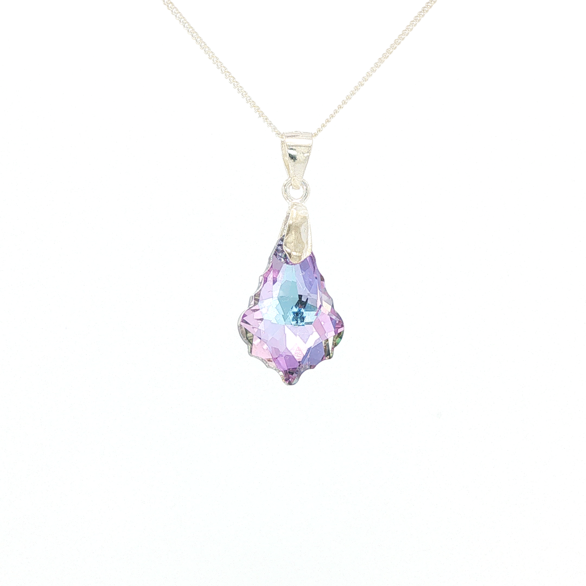 Amethyst Swarovski Crystal Pendant