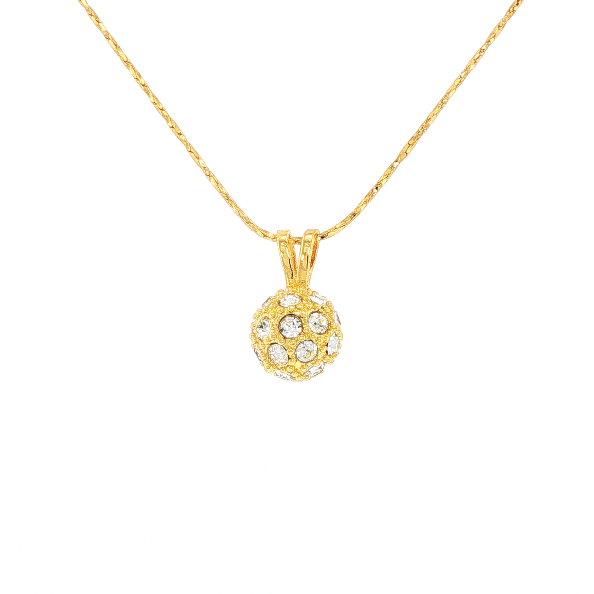 White Crystal Bauble Pendant