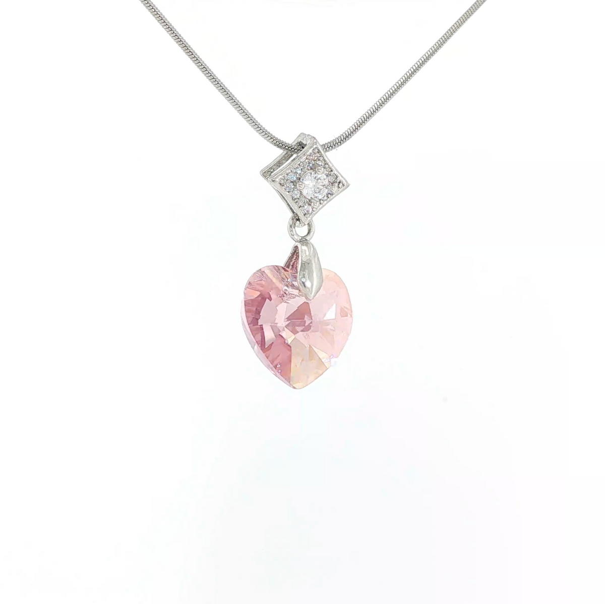 Swarovski Crystal Pink Heart Pendant