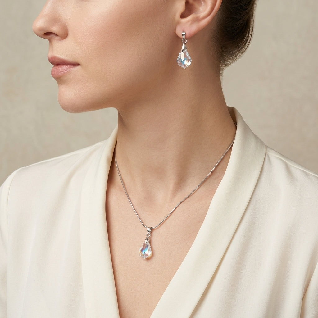 Faceted Swarovski Crystal Pendant