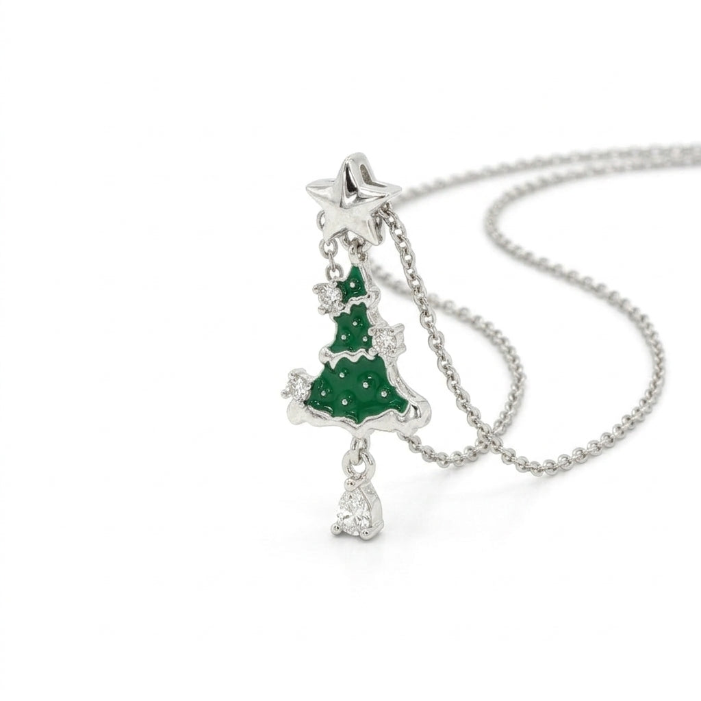 Star-topped Christmas Tree Pendant