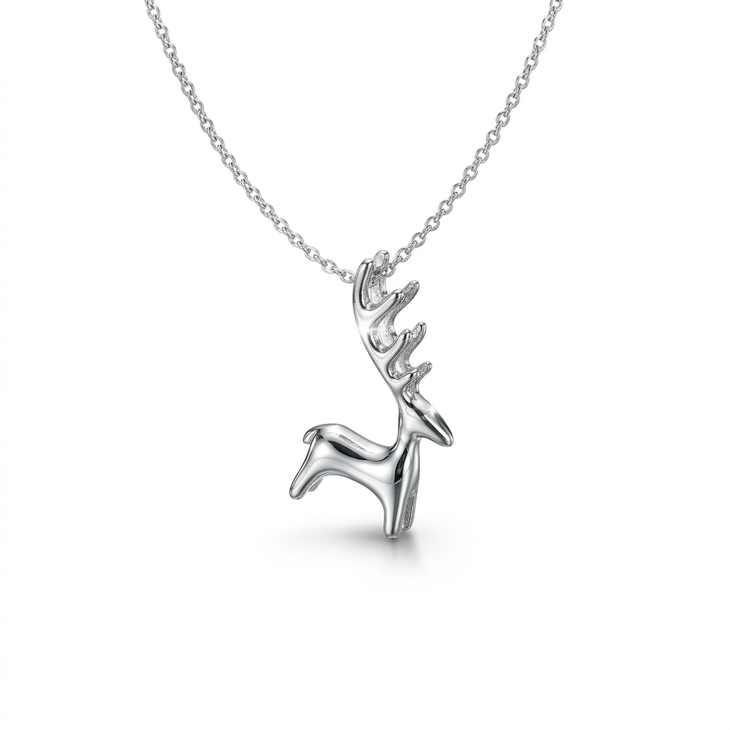 Minimalist Reindeer Pendant