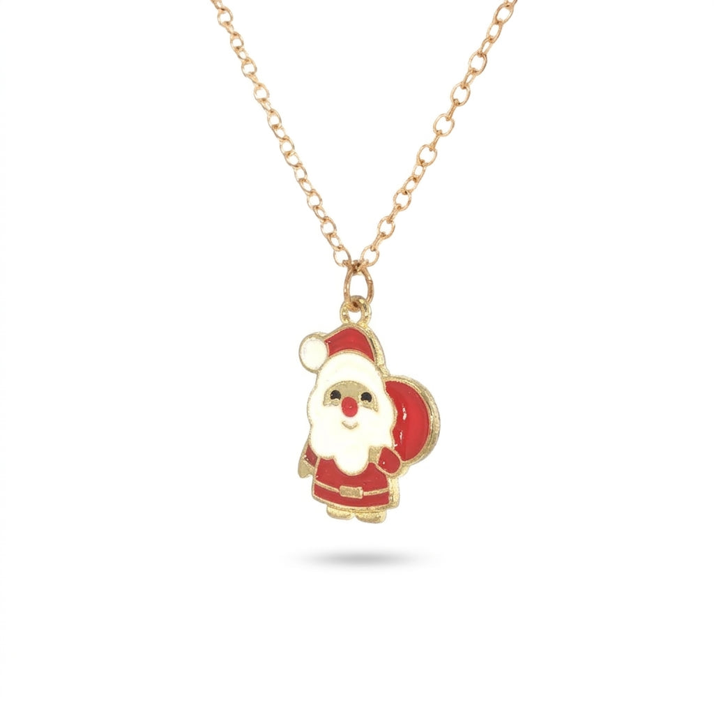 Enamel Santa Claus Pendant