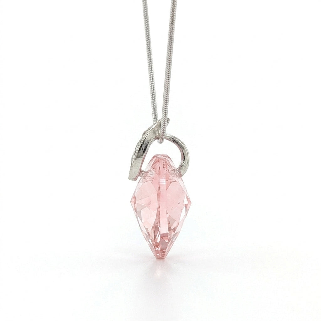Swarovski Crystal Light Rose Heart Pendant