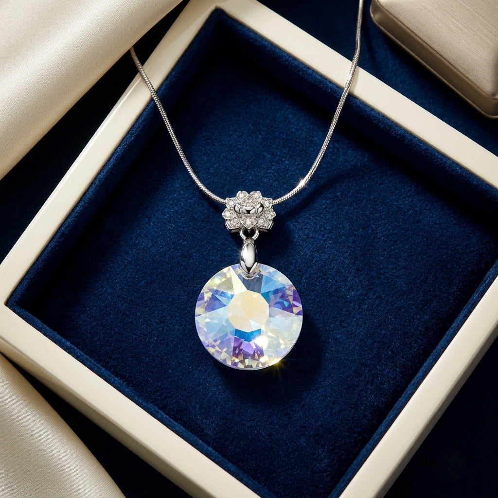Swarovski Sun Crystal Pendant AB